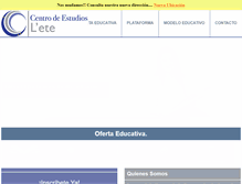 Tablet Screenshot of centrodeestudioslete.com